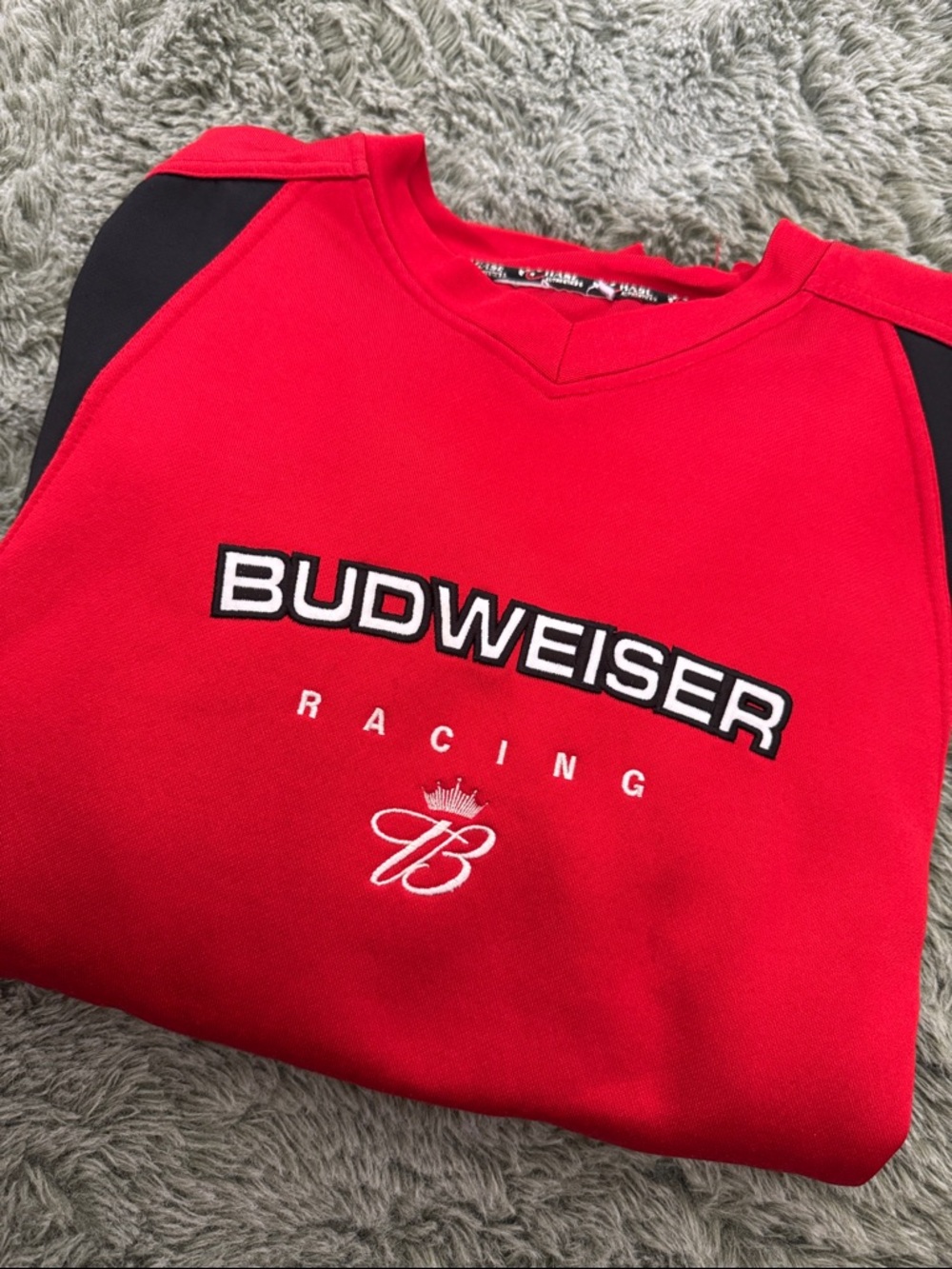 Vintage chase #8 Budweiser racing sweatshirt